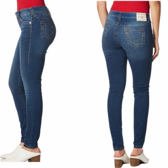 True Religion Halle Mid Rise Super Skinny Jeans | 28 - Picture 8 of 8